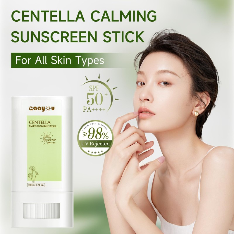 Sunscreen Stick SPF PA50++++ Centella Sunscreen Korean Sunscreen Stick Soothing