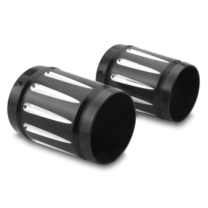 For Harley 4'' Mufflers End pipes Caps Road King FLHR