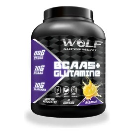 Aminoacidos Bcaas + Glutamina Wolf 1kg Varios Sabores Pre