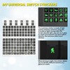 Joinfworld 8 Gang Rocker Switch Panel Waterproof 12V Blue LED
