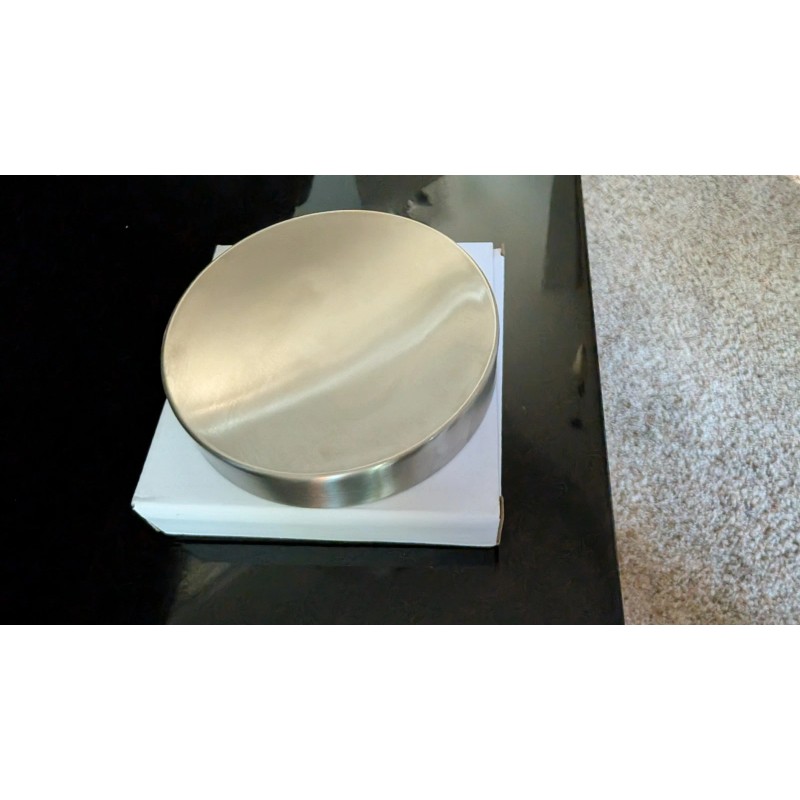 Eoom 360 Stainless Steel Round 4" Soap Dish NEW IN
