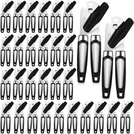 Gisafai 30 Pcs Manual Can Opener with Sharp Blade Smooth Edge Multifunctional Kitchen Gadget Handheld Openers Oversized Handheld Knob Can and Bottle Animals