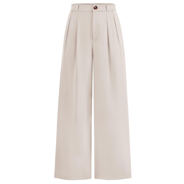 KIRUNDO Wide Leg Dress Pants for Women High Waisted Office