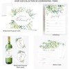Set of 7 Greenery Wedding Milestone Wine Bottle Labels