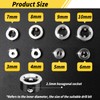 8Pcs Drill Bit Depth Stop Collar Ring 3-10 mm Locator