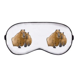 Azeeda 'Kuschelige Capybaras' Schlaf- / Reise-Augenmaske (EY00015638)