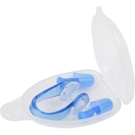 Alomejor Juego de Pinzas para la Nariz Y Tapones para los Oídos para Nadar, Tapones para la Nariz Y Tapones para los Oídos de Silicona Suave para Deportes de Buceo Y Surf a Prueba de Agua