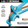 DURATECH 180 Degree Tubing Bender, Pipe Bender, 3-IN-1 Tube Bender,