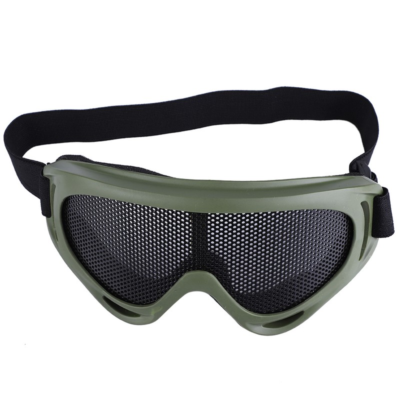 X400 Tactics Mesh Goggles Steel Lenses Sunglass Outdoor Paintball Eyewear