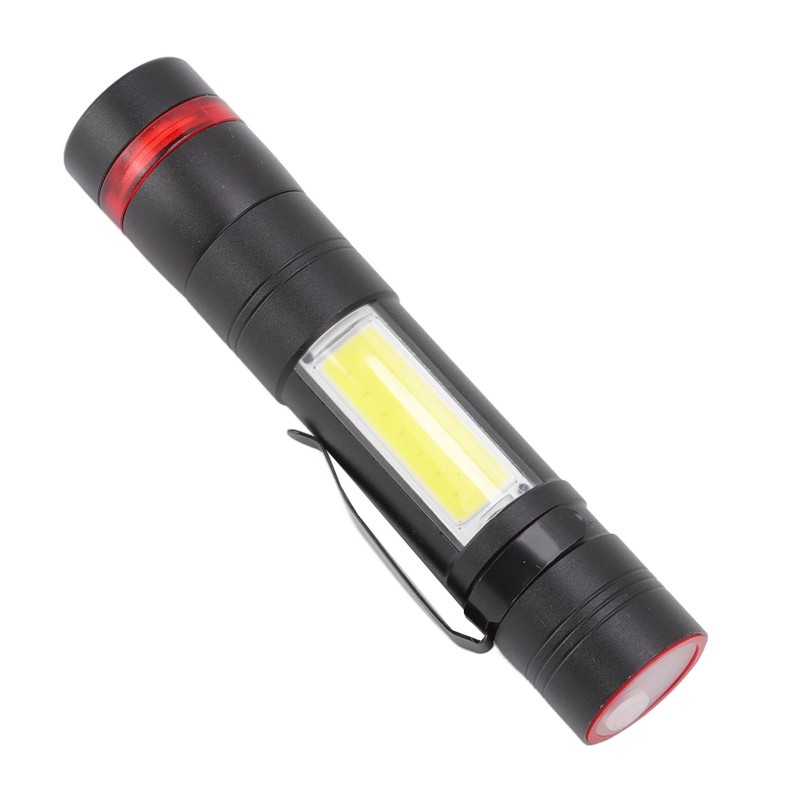 LED Flashlight Multifunction Highlight Telescopic Zoom Rechargeable Waterproof Mini Flashlight