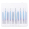 10Pcs 2‑Flute Router Bit Blue Coated Spiral Ball End Mill