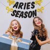Aries Season Birthday Banner, Aries Season Birthday Party Black Gold