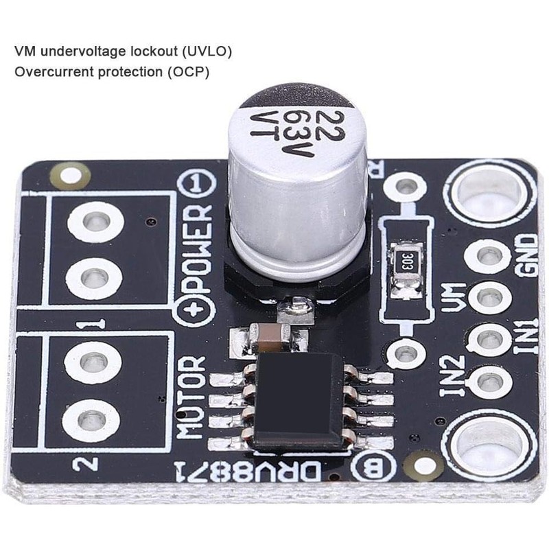 Fafeicy 2pcs Driver Module DRV8871 for H-Bridge DC 6.5-45V Motor