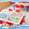 8 Pcs Educational Preschool Placemat Set for Toddler and Kids