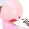 ABS LED Lighting Swing Spring Feather Leak Food Pet Toy