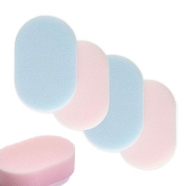 Baby Bath Sponges - 4 Pack - Soft and Gentle for Delicate Skin - Perfect for Bath Time - Babies Toddlers Child Adults Pink Blue
