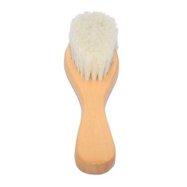 Hohopeti Natural Wool Baby Hairbrush Comb Set Wooden Handle Soft for Shampoo Bath