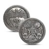 QUEAMBLER YES NO Coin Decision Coin Lucky Coin Challenge Coin