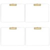 JIARI 4 Pack Clear Acrylic Office Clipboard A4 Letter Size