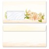 Briefumschläge Blumen & Blüten, PFINGSTROSEN 10 Briefumschläge (mit Fenster) DIN