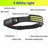 Headlamp Rechargeable 2PCS, 230° Wide Beam Head Lamp LED with