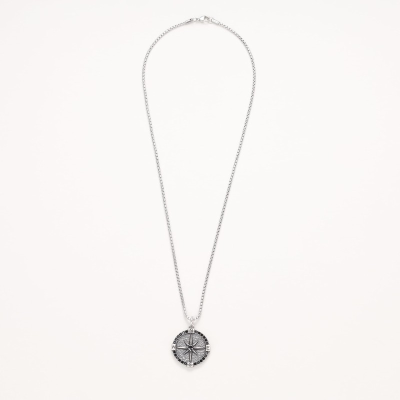 GAVU Compass Necklace for Men with Compass Pendant Small, Stainless