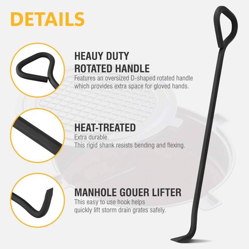 Olympia Tools 5/8 x 36 in. Manhole Cover Hook, for