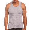 Mens A-Shirts 3 Pack Undershirt, Small, Heather Grey