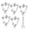 ZIXIANGKEJI 5pcs Window Cover External Spring Clip Window Screen Clips