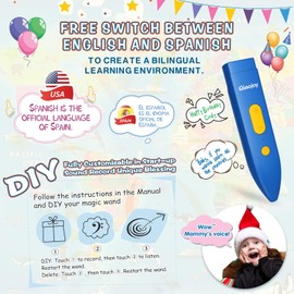 Qiaojoy Bilingual Interactive World Map for Kids105