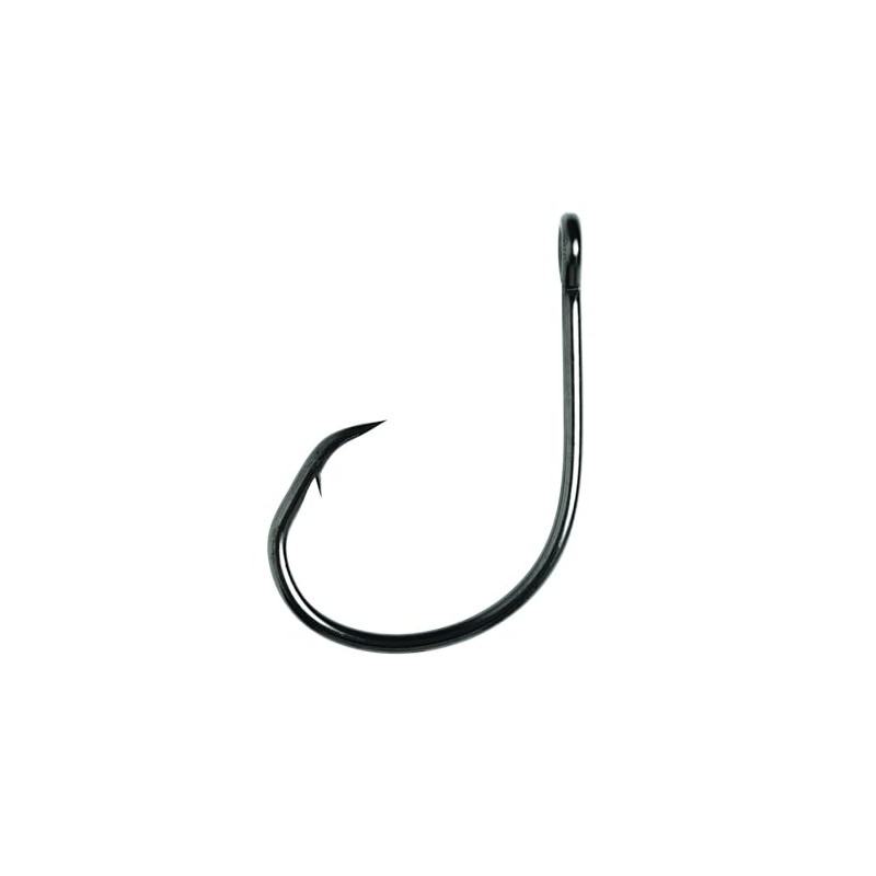 Eagle Claw L197 Circle Hook Platinum Black Finish, Offset Circle