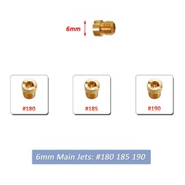 CV40 Main Jet - Slow/Pilot Jet - Gasket, for Harley Davidson Sportster XL883 XL1200 CV 40MM Carburetor Carb Jet Kit (#180 185 190 195 42 45 48)