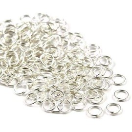 Angel Malone 100 x SILVER Superior Super Strong Metal Jump Rings Jewellery Making Findings - UK SELLER (5mm x 1mm)
