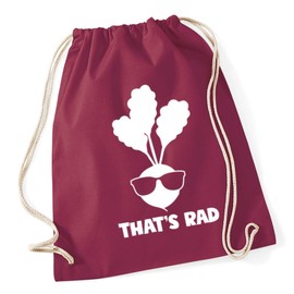 Hippowarehouse That's rad Drawstring CottonSchool Gym Bag 37cm x 46cm, 12 litres