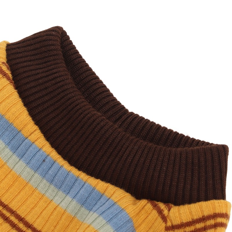 Striped Dog Pajamas Soft Stretchy Warm 4 Legged Puppy Jumpsuit