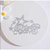 Labriciyon 1Pc Silver Star Cluster Edge Cutting Dies for Card