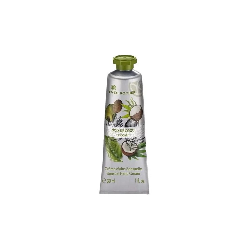 Crema Hidratante Yves Rocher Coco 30 Ml Paqueño De Bolso