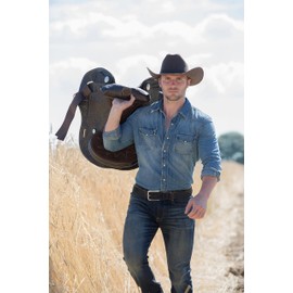 Reversible Leather Belt for Men - Dual Sided Dress and Casual Belt, Trim to Fit, 2 Styles in One Belt (Suit for waist 27-39”)