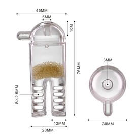 HIERYAN Planaria Trap Catch, Clear Trap Catcher for Cherry Shrimp Crystal Red Shrimp Dwarf Shrimp, Pants Shape Cleaning Tool- Upright or Horizontally