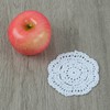 kilofly Small Crochet Cotton Lace Coasters Doilies Pack Set, 4pc,