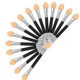 jatimdotin Eye Brush Makeup, Pack of 15 Eyeshadow Brush, Sponge Eyeshadow Brush, Double-Sided Make-Up Eyeshadow Brush, Cosmetic Tools, Eyeshadow Applicator
