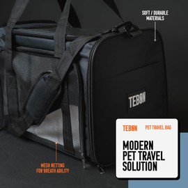 Travel Bag for Pets - Easy to Carry Dog Bag Carrier - Versatile Dog Travel Bag - Travel Pet Carrier - Durable and Spacious Pet Bag - Dog Carrier - Pet Travel Bag by Tebon