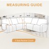 HDCAXKJ 100% Waterproof Reclining Sectional Couch Covers L Shape Recliner