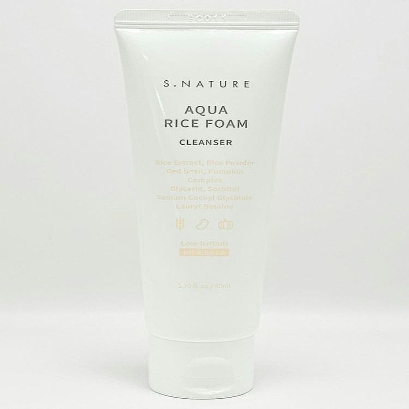 Esnature S-Nature Aqua Rice Mildly Acidic Cleansing Foam 80ml Mild