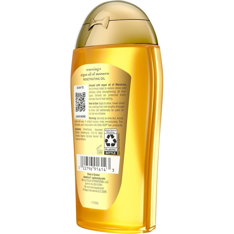 OGX, Tratamiento Renovador de Aceite de Argán, 100 ml
