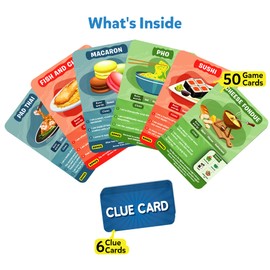 Skillmatics Guess in 10 Foods Around The World, Card Game for Boys, Girls, and Kids Who Love Educational Travel Toys, Board Games, Geography and History, Gifts for Ages 8, 9, 10 and Up