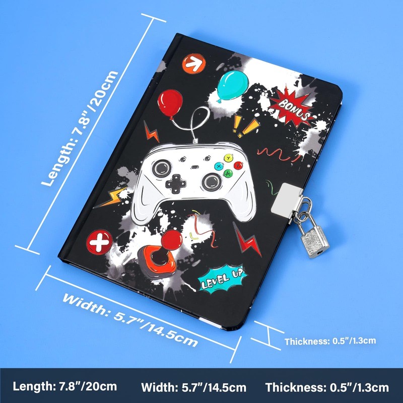 WERNNSAI Kids Diary for Boys Game Journal - Kids Luminous