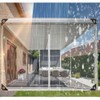 ele ELEOPTION Clear Tarp Patio Enclosure Waterproof PVC Curtains for