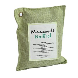 Air Freshener Deodorizer, Long Lasting, Made in Japan, Bamboo Charcoal Deodorizer, Place Easy, Deodorizer, Odor Prevention, Moisture, Deodorizer, Dehumidifier, SDGs Mabi Natural (Green)