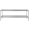 PRO&Family 18" x 72" NSF Chrome 2 Wire Shelf Kit